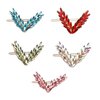 5pcs Crystal V Hair Clips Hairpin Korean Style V Shape Hair Pins Barrette Rhinestone Hair Barrette Hairclip Fashion Ornaments Headwear