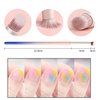 KAAGEE 6pieces Ombre Nail Brush Wood Nail Pen Ombre Brush for Gel Nails Nail Gradient Brush Nail Design Brushes Nail Painting Kit Nail Art Tools Acrylic Nail Accessories