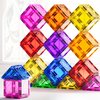 Mruikeny Magnetic Tiles Kids Toys, Magnetic Tiles for Kids Ages 3-5 5-7 Years Old, 3D Magnetic Building Blocks STEM Learning Construction Toys for Boys Girls