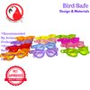 Bonka Bird Toys 2525 Pk12 Color Acrylic Sunglass Beads 1.50" X 0.50" Conures, Parakeets, Cockatiels and Similar Sized Birds