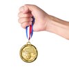 Abaokai 12 Pieces Soccer Medals for Awards for Kids and Adults, Gold Award Medals Set - Metal Olympic Style for Kid’s Sports Soccer Games and Prizes Awards, Party Favors, 2 Inches