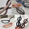 7 PCS French Oval Hair Clips for Women Twist Hair Barrette Matte Curved Hair Claw Clips Alligator Hair Barrettes Volume No Slip Grip Strong Hold Banana Hair Clamps Jaw Clips Styling Hair Accessories