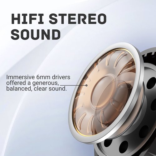 for Motorola Edge (2022) Wireless Earbuds Bluetooth Headphones 48hrs Play Back Sport Earphones with LED Display Over-Ear Buds with Earhooks Built-in Mic - Black