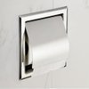 LUANT Recessed Paper Holder for Bathroom Storage, Stainless Steel, Polished Chrome