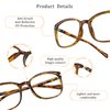LifeArt Anti Fog Blue Light Blocking Glasses, Anti Eyestrain, Computer Reading Glasses for Women and Men, Anti Glare, Upgraded Anti Fog Lens (Tortoise, No Magnification)