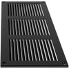 12" x 6" Inch Black Air Vent Cover - Quality Steel Return Air Grilles - for Ceiling and Sidewall - HVAC - with Protection Screen (11.81''x5.90'' Inch, Black)