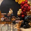 Black Burgundy Gold Balloon, 12 Inches 50 Pcs Burgundy and Gold Balloons Set with Metallic Gold Black Lemon Yellow Balloons for Kids Magical Wizard Party Birthday Baby Shower Party Decorations