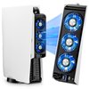 Cooling Fan for PS5 Accessories,with 3 Blue LED Light/ 2 USB 3.0 Ports / 2 Fan Speed,Compatible with PlayStation 5 Console Digital/CD Version, High Efficiency PS5 Cooler Station(Black)