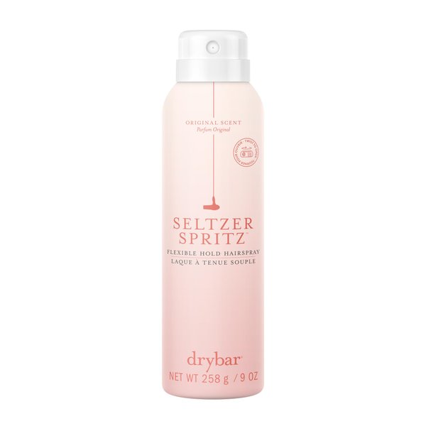 Drybar Seltzer Spritz Flexible Hold Hairspray | Holds Style for 8 Hours* with Touchable Finish, Adds Softness, Ultrafine Mist Diffuser for Even, Quick Drying Application, Vegan & Cruelty Free