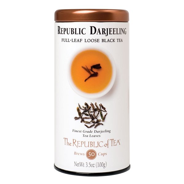 The Republic of Tea Black Full-Leaf Loose Tea (Republic Darjeeling Black, 3.5 oz)