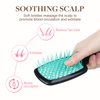 GOO GOO Wet and Dry Vented Detangling Hair Brush, Anti-static and Gentle Scalp Massage for All Hair Types, Black Green