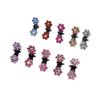 Suoirblss 30PCS Multicolored Mini Claw Hair Clips Crystal Rhinestone Barrette Hair Claw Clip Hair Bangs Pin Hair Accessories