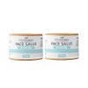 J&L Naturals Hydrating Face Salve Dry Skin Face Moisturizer | Organic Ingredients, 100% Natural, Eco-Friendly | Cruelty Free, Vegan, Paraben Free (2-Pack)