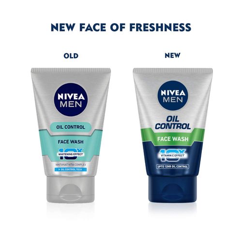 Nivea Men Oil Control Face Wash (10X Whitening), 100Gm 100Ml