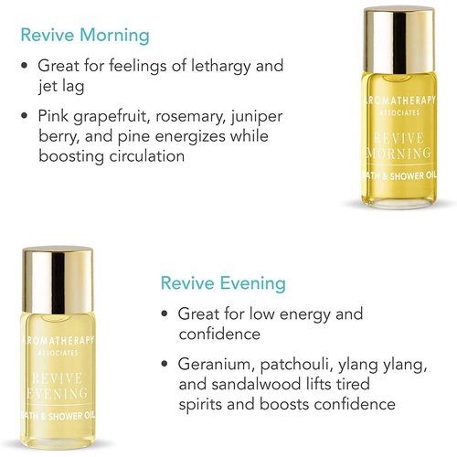 Aromatherapy Associates Discovery Wellbeing Miniature Bath & Shower Oil. Selection of 10 Premium Bath and Shower Oils (0.10 fl oz Each) in a Decorative Gift Box