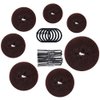 TsMADDTs Hair Bun Maker, Dount Bun Maker for Long Hair Ring Style Set with 7pcs Hair Bun Makers 5pcs Hair Elastic Bands 20pcs Hair Pins Dark Brown