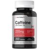 Horbäach Caffeine Pills 200mg | with Green Tea | 200 Tablets | Vegetarian, Non-GMO & Gluten Free