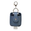 SEWBOO Sanitizer Holder with Travel Bottle Refillable Mini Travel Hand Sanitizer Keychain Holder for Backpack & Purse (Ash Blue)