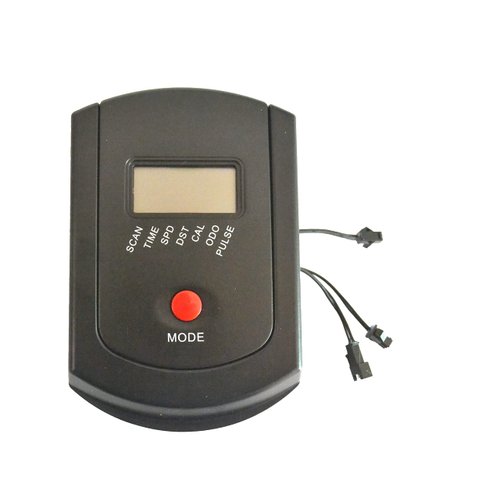 Digital Exercise Bike Monitor Console, LCD Display with Speedometer and Heart Rate Tracking, JST Connector