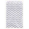 N'ice Packaging 100 Bags Flat Plain Paper or Patterned Bags for candy, cookies, merchandise, pens, Party favors, Gift bags (Silver, 6" x 9")