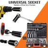 Super Universal Socket Tools Gifts for Men - Birthday Gifts Cool Stuff Gadgets for Him Dad Father Husband,Socket Set with Power Drill Adapter(7-19 MM)