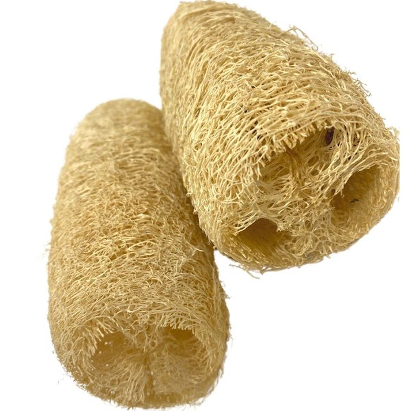 Bonka Bird Toys 3614 Pk2 Loofah 5" Long by 2" Wide Medium Parrot Foot Talon Cage Toy, Conure, Amazon, African Grey, and Similar