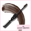 DAGEDA Eyebrow Gel with Dual-Ended Brush, Sculptured Volumizing Eyebrow Mascara for Eyebrow Makeup, Long-Lasting Waterproof Eyebrow Color Eye Brow Gel Brown, 02 Light Brown
