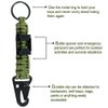 Paracord Planet Handwoven Paracord Keychain with Carabiner and Bottle Opener - 2 Pack (Black)
