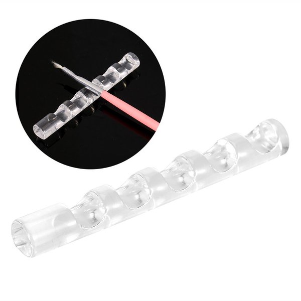 Nail Art Painting Pen Brush Stand, Cimenn Fashionable Simple Acrylic Nail Gel Polish Pen Brush Stand Holder Manicure Tool for DIY Manicure Nail Carving Drawing Pencils Brushes