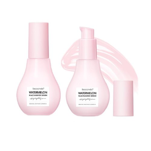 2 Pcs Watermelon Moisturizer Facial Serum - Brighten, Moisturize, and Lightweight Glow Facial Serum & Priming Liquid Highlighter.