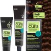 All About Curls 5WB Sable Spirals Permanent Hair Color (Prep + Protect Serum & Hair Dye for Curly Hair) - 100% Grey Coverage, Nourished & Radiant Curls