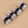 Game Buttons Arcade Buttons 4 × LED Arcade Button Kit Part 1 Player + 2 Player + LED Buttons DIY Arcade Push Buttons Player Single Double for Arcade Machine Arcade Games