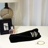 MOOCA Black Velvet Bracelet Bangle Watch Roll, Travel Pouch Jewelry Travel Organizer, Portable Zipper Pouch with A Removable Roll Insert for Standard Size Bracelets & Bangles