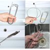 ICEYLI 2 Pack 60 Inch Long Flexible Tube Cleaning Brush, Stainless Steel and Nylon Bristles, Suitable for Home Kitchen, Fish Tank, Water Pump Accessories, and More