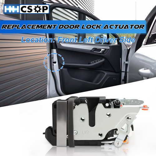 Front Left Driver Side Door Lock Latch Actuator Motor Replacement for Chevy Silverado Avalanche Suburban Tahoe Cadillac Escalade GMC Sierra Yukon 2001 2002 2003 2004 2005 2006 2007 Replaces# 931-318