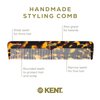 Kent 16T Fine Tooth Comb and Wide Tooth Comb Handmade Styling Comb - Beard Comb and Hair Comb, Mens Hair Comb, Mustache Comb, and Comb for Women - Hair Styling and Detangling Comb Detangler Comb