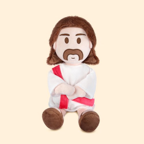 SuzziPals Microwavable & Coolable Jesus Plush Doll, Microwave Heating Pads Stuffed Animal for Cramps & Pain, Jesus Plushie Lavender Heated Stuffed Animals, Jesus Plushies Christian Gifts for Kid