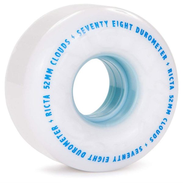 RICTA 56mm Clouds White 78a Skateboard Wheels - White