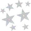 8 Pieces Crystal Car Stickers Bling Rhinestone Star Decals Self-Adhesive Car Stickers Auto Emblem Decals Stickers Decoration for Cars Bumper Window Laptops Luggage