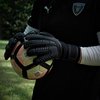 Renegade GK Vulcan Onyx Goalie Gloves with Fingersaves | 3.5+3mm Hyper Grip & 4mm Duratek | Black Soccer Goalkeeper Gloves (Size 6, Youth, Kids, Roll Cut, Level 3)
