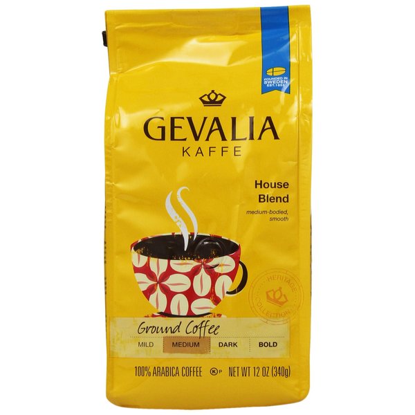 Gevalia, Ground Coffee, House Blend, 12oz Bag (Pack of 2)