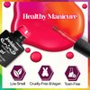 JEWHITENY 45 PCS Gel Nail Kit with 42 Colors Nail Polish Set Green Blue Red Pink Collection Gifts for Women
