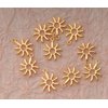 Ruwado 50 Pcs Hollow Sun Charms 1.8 x 1.5 cm Cute Chic Metal Pendants for DIY Jewelry Making Kit Finding Christmas Decoration Bracelet Necklace Thanksgiving Gift Supplies (Gold)
