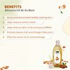 INDUS VALLEY Bio Organic Roghan Badam Sweet Almond Oil 100% Organic And Cold-Pressed For Hair & Skin (No Mineral Oil & Sulphate) Safe For Babies (100 Ml (Pack Of 1) Yellow)