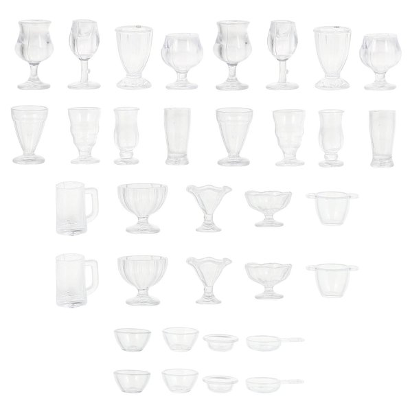 Mini Drinking Glasses Mini Cups Mini Food Container Model Tea Cup Mini Wine Cup Dollhouse Kitchen Accessories Small House Cups Dollhouse Miniatures Miniature Toys Miniature Cup Water Cup Tea Cups