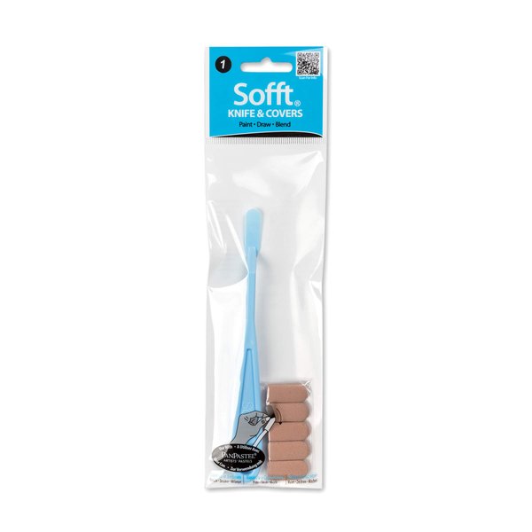 Sofft Tool 65001 No. 1 Round Palette Knife & 5 Covers for PanPastel Artist Painting Pastels