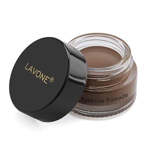 LAVONE Eyebrow Pomade - Waterproof Brow Pomade for Long-lasting Results,Smudge Proof and Sweat Resistant Formula,Natural Eyebrow Makeup for All Skin Types and Tones - Dark Brown
