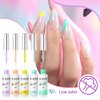RARJSM Nail Art Gel Liner 24 Color Line Art Painted Gel Nail Polish Set Pink Blue Green Silver Gold Glitter for Nails Painting Drawing Soak Off UV LED Curing Requires Bulid in Thin Nail Art Brush