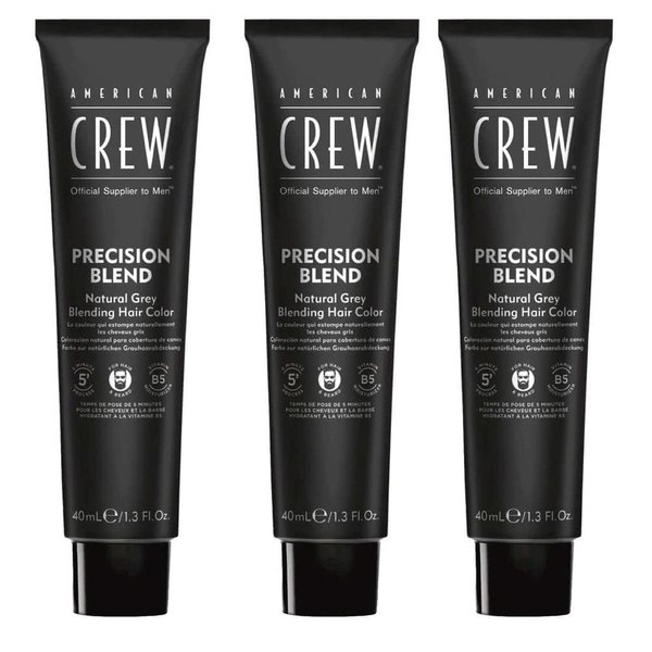 American Crew Men's Temporary Hair Color, Temporary Hair Dye, Natural Gray Coverage, Medium Ash, 1.35 Fl Oz