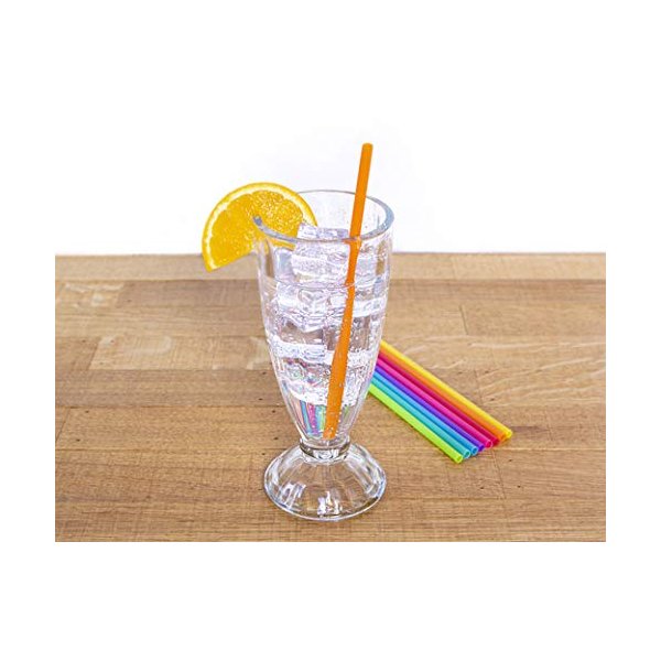 8 Inch Bright Color Reusable Straw